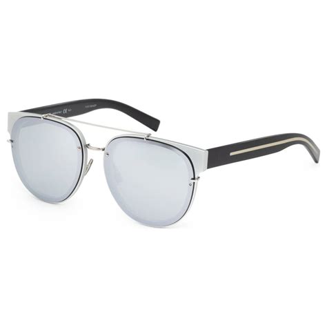 Dior Homme Blacktie143sa Silver Black Square Sunglasses 